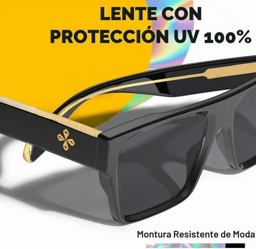 Vista 7 de VISOONE Oversized Square Flat Top Sunglasses Women Men Negro/Gris Profundo