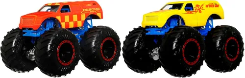 Vista 6 de Hot Wheels Monster Trucks - Surtido de juguetes de coche con cambio de color, 3 años