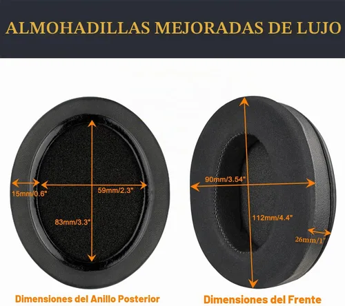 Vista 8 de SOULWIT Almohadillas de gel refrescante para Audio-Technica ATH M50X/M40X, HyperX Cloud/Alpha, SteelSeries Arctis, almohadillas para los oídos
