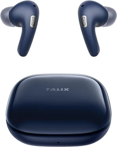 Vista 9 de Auriculares con cancelación de ruido T30 con soporte para teléfono, graves intensos, 4 micrófonos, auriculares inalámbricos Bluetooth 6.0 in, tiempo