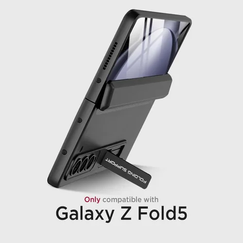 Vista 3 de Miimall Funda compatible con Samsung Galaxy Z Fold 5, [bisagra magnética de protección completa] [protector de pantalla integrado]