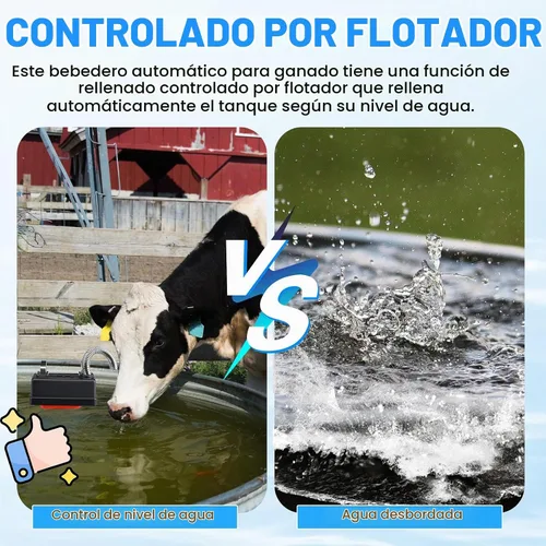 Vista 6 de Threlaco - Válvula de flotación (1 unidad), control automático de nivel de agua, plástico