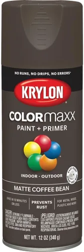 Vista 11 de Krylon K05554007 COLORmaxx Pintura en aerosol y base para uso en interiores y exteriores, color almendra satinada, 12 onzas (paquete de 1)