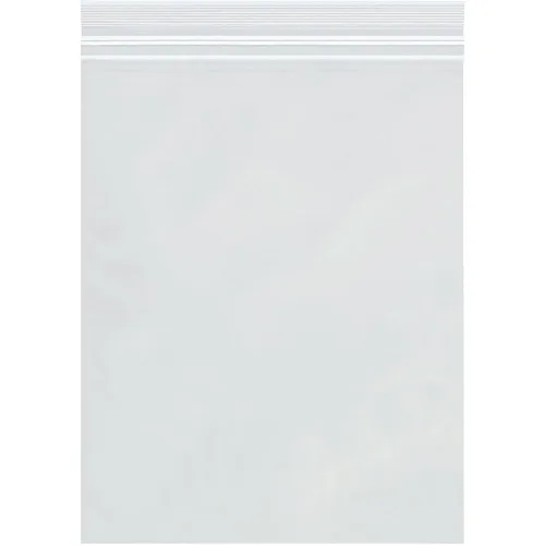 Vista 18 de Aviditi Poly Bolsa con cierre hermético blanco, 10" x 12", Azul, 1000