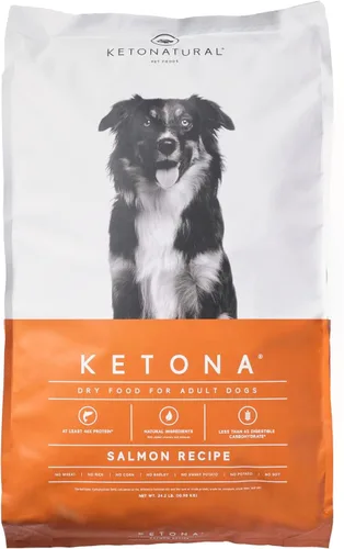 Vista 10 de Ketona Receta de salmón alimento seco para perros adultos, natural, bajo en carbohidratos (solo 5%), alto en proteínas (46%), sin granos