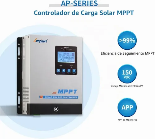 Vista 2 de 40A Controlador de Carga de Panel Solar MPPT, Regulador de Batería Solar 12v 24v 36v 48v auto máx 150v Entrada PV, adecuado para Batería de Litio