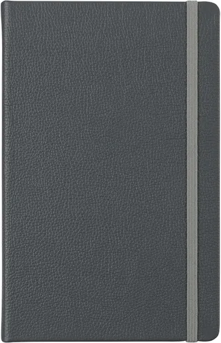 Vista 7 de Cuaderno de escritura clásico de cuero, de tapa dura, cierre elástico, páginas con rayas estrechas, colección Inspire