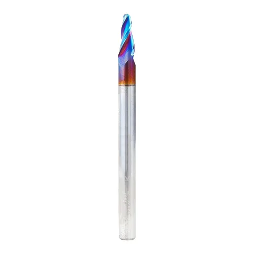 Vista 17 de Amana Tool 46286-K Brocas de enrutador CNC en espiral de corte de carburo para plástico, madera 2D/3D tallado 3.6 grados punta de bola de ángulo