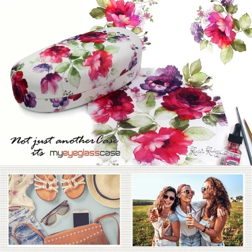 Vista 4 de MyEyeglassCase Fundas rígidas para gafas de sol fundas grandes para gafas marcos medianos a grandes