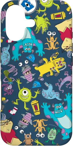Vista 32 de Funda para iPhone 14 Pro Max Disney PIXAR Monsters Inc. Scare Crew