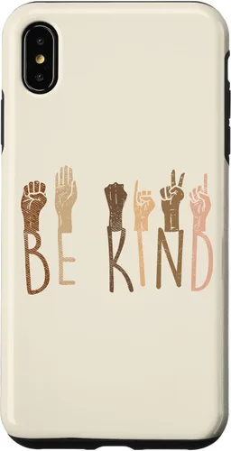 Vista 7 de Funda de regalo BLM para iPhone 14 Be Kind Hands Melanina Black African Pride BLM