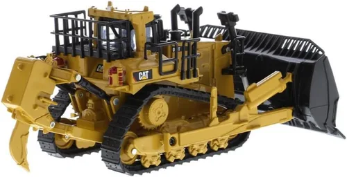 Vista 3 de Diecast Masters Bulldozer Caterpillar D11 a escala 1:64 con 2 cuchillas y desgarradores traseros Modelo 85637 Play & Collect Series Cat