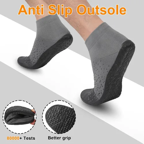Vista 4 de SKASO Calcetines minimalistas para mujeres y hombres con suela multiusos y ultra portátil y antideslizante