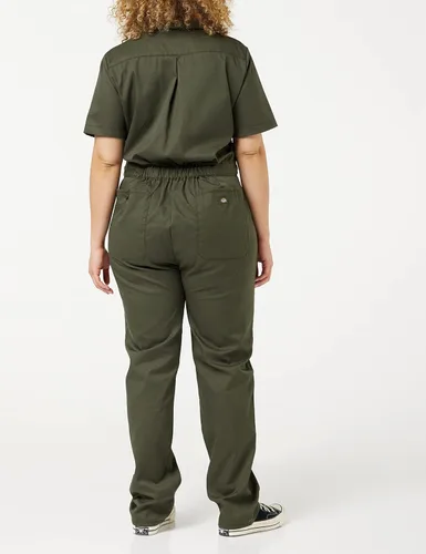 Vista 4 de Dickies - Overol flexible de manga corta para mujer