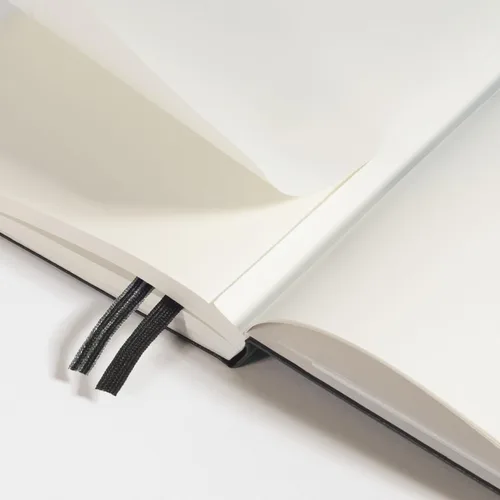 Vista 5 de LEUCHTTURM1917 - Cuaderno de tapa dura mediano A5 con 251 páginas numeradas para escritura y diario (negro, liso)