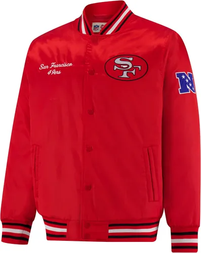 Vista 2 de Ultra Game Chaqueta de satén oficial de la NFL Supreme Heritage para hombre