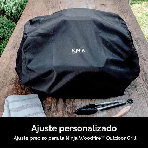 Vista 3 de Ninja Woodfire - Funda para parrilla OG300 y OG700, resistente al agua Ninja La funda para parrilla Woodfire es resistente a los rayos UV