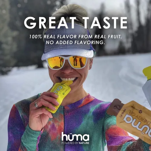 Vista 5 de Gel energético Huma Chia Energy Gel, 24 unidades, 1 Geles energéticos amigables con el estómago de comida real