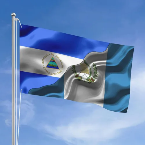 Vista 16 de Banderas de Honduras y República Dominicana para exteriores de 3 x 5 pies, tres capas de tela para coser a doble cara, impresión de 3 x 5 pies
