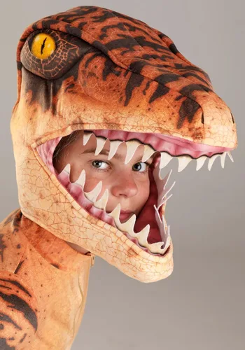 Vista 3 de Disfraz de Velociraptor para niños