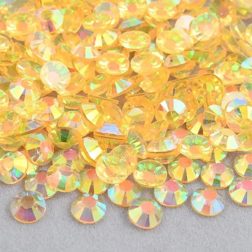 Vista 19 de 10000 diamantes de imitación de resina de 0.118 pulgadas, parte trasera plana transparente, color negro azabache AB para manualidades, zapatos