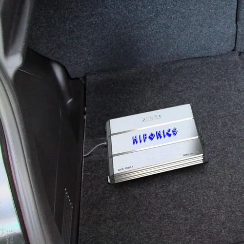 Vista 8 de Hifonics Zeus ZXX - Amplificador de audio monobloque de coche de 1000 vatios máximo clase D con perilla de graves y control remoto, crossovers
