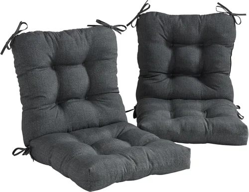 Vista 18 de Greendale Home Fashions Juego de 2 cojines de asiento y respaldo para exteriores, diseño Adobe Stripe 2