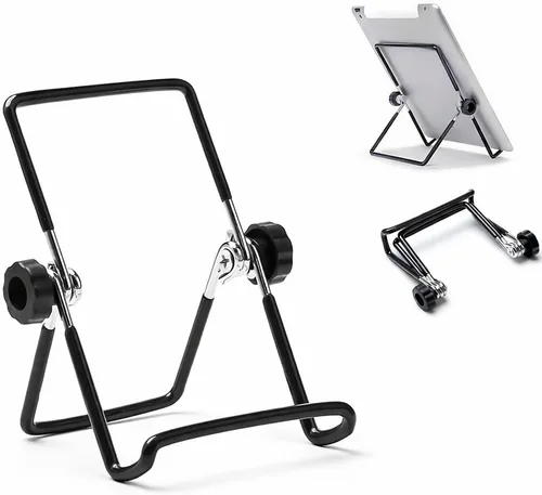 Vista 10 de Mizi Soporte para teléfono celular, ángulo y altura ajustable, soporte de teléfono de escritorio compatible con iPhone 17/16/15 Pro Max, Samsung