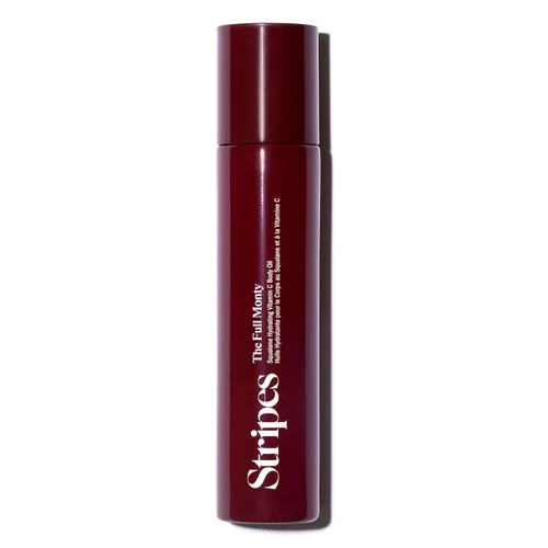 Vista 7 de STRIPES by Naomi Watts - The Full Monty - Aceite corporal post ducha para iluminar e hidratar con escualano y vitamina C, mejorar la suavidad