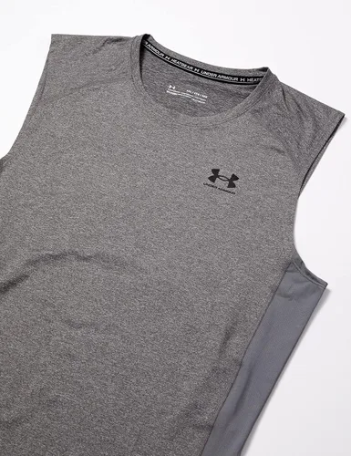Vista 3 de Under Armour HeatGear - Camiseta de compresión sin mangas, para hombres.