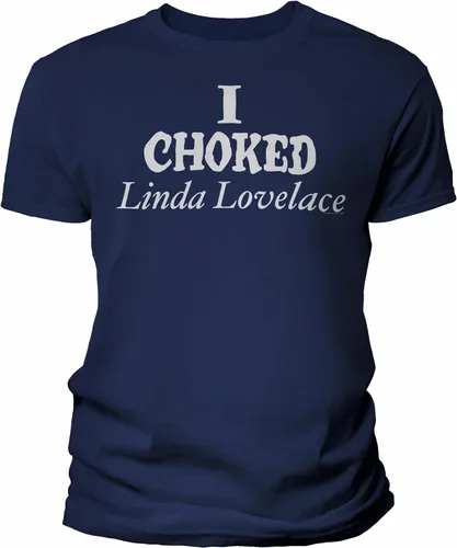 Vista 21 de Camisa vintage I Choked Linda Lovelace para hombre Negro-0001