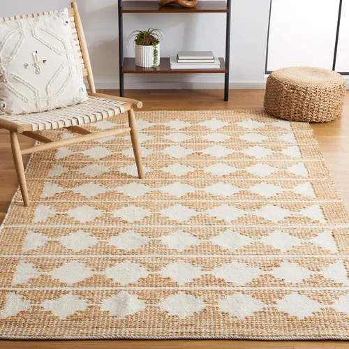 Vista 10 de SAFAVIEH Natural Fiber Collection NF511A - Alfombra de pasillo, 2 pies 3 pulgadas x 8 pies, marfil y natural, hecha a mano de yute y lana, ideal