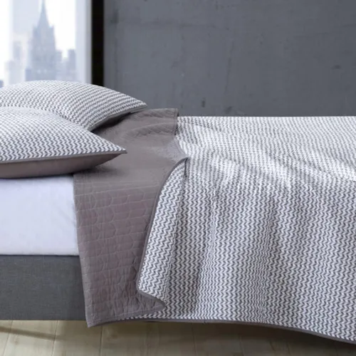 Vista 5 de City Scene - Juego de edredón tamaño Queen, ropa de cama reversible de algodón con fundas a juego, decoración del hogar para todas las estaciones