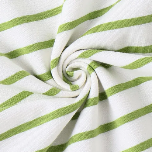 Vista 8 de TOKIAGO Conjunto de ropa de bebé para recién nacido, para otoño e invierno, a rayas, mameluco de dibujos animados, conjunto de pantalones