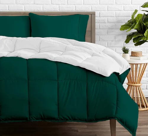 Vista 33 de Edredón reversible – Lujoso para todas las estaciones – 100% algodón orgánico tamaño individual XL de 68 x 92 pulgadas, 1 edredón alternativo