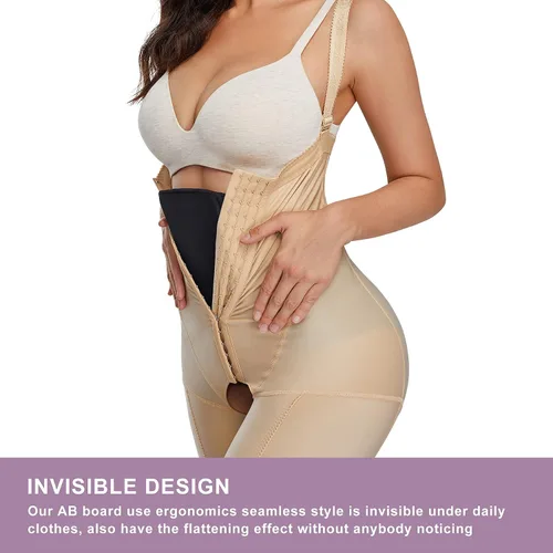 Vista 4 de YERKOAD Tabla de compresión abdominal para aplanar el vientre, tablero lumbar poscirugía Lipo Back Foam Board recuperación posparto