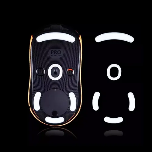 Vista 6 de Juego de 2 patines de hielo con bordes curvados redondeados para Logitech G PRO Superlight Wireless Gaming Mouse Upgrade