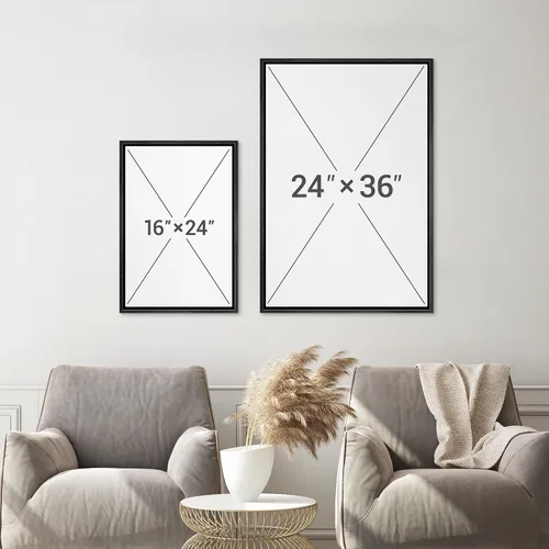 Vista 6 de Ashbrook - Set de arte de pared en lienzo enmarcado, tonos orgánicos de la tierra en beige y marrón con ilustraciones de trazos circulares, arte