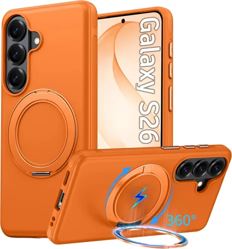 Vista 70 de Oterkin Funda para Google Pixel 10a con soporte magnético de giro de 360° [compatible con MagSafe] [antideslizante] [15 pies] a prueba de golpes