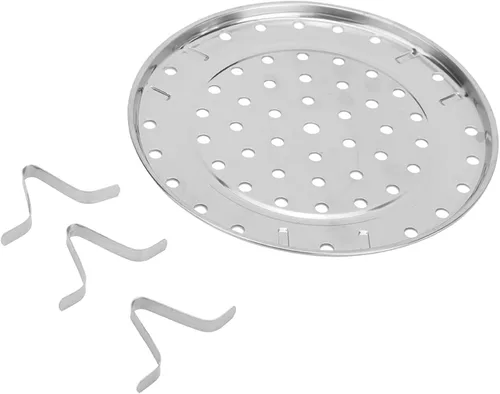Vista 7 de Stainless Steel Steam Rack Tray, Round Steamer Insert with Detachable Legs, Multi Size Steaming Shelf for Pots, Pans and Crocking Pots