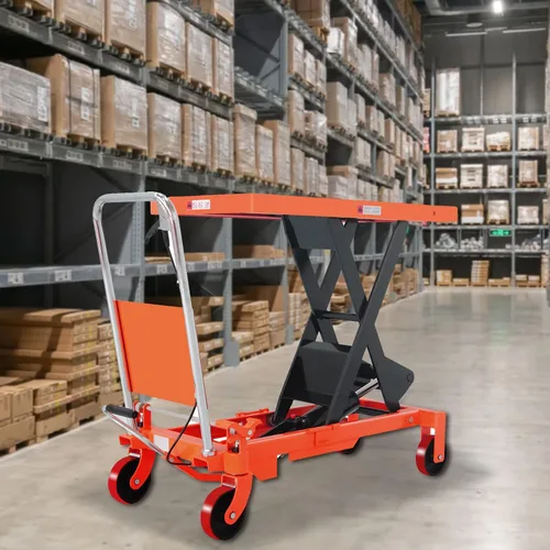 Vista 8 de Tory Carrier - Tijera hidráulica de capacidad de 1760 libras, carrito de mesa elevadora de 39.4 pulgadas, altura de elevación, mesa de elevación