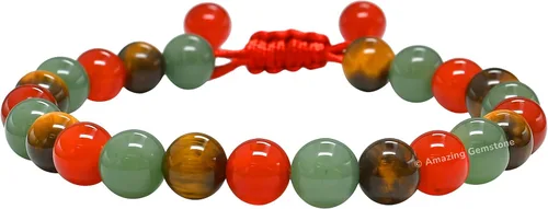 Vista 34 de Pulsera del zodiaco de cristales curativos