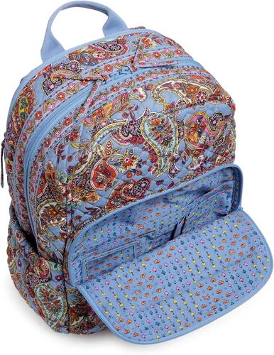 Vista 4 de Vera Bradley Mochila Campus de Algodón para Mujer, Provenza Paisley