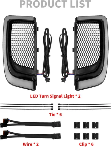 Vista 5 de Protector de motor para parrillas, carenado de pierna, luz LED de señal de giro compatible con Harley Touring Street Glide Road Glide Electra Glide