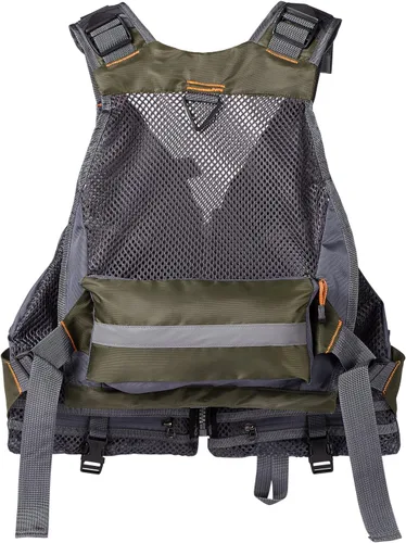 Vista 5 de Bassdash - Chaleco de pesca con mosca de múltiples bolsillos, tamaño ajustable, regalo para hombres y mujeres