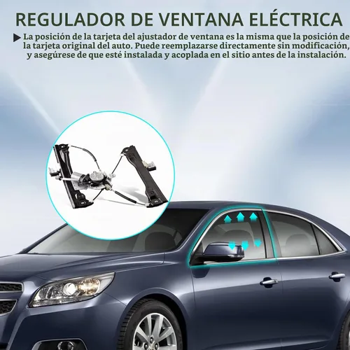 Vista 7 de Regulador de Ventanilla Eléctrica Delantera Izquierda del Lado del Conductor de 2 Pines con Conjunto de Motor Compatible para Chevrolet Cruze