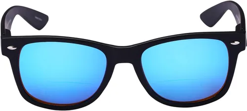 Vista 9 de Gafas de sol polarizadas bifocales con lectura: máxima protección UV y comodidad ligera con bisagras de resorte Brillo negro