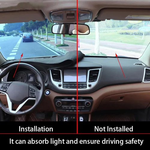 Vista 3 de Compatible con Cadillac XT4 2018-2021 LHD, cubierta de tablero de automóvil, alfombrilla duradera, cubierta multifunción para salpicadero Lhd