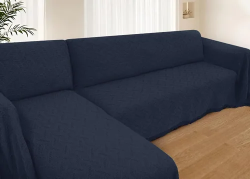 Vista 12 de HOMERILLA - Fundas de sofá seccional para sofá seccional, cobija de sofá en forma de L, 2 piezas, protector de muebles en forma de L para mascotas