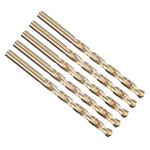 Vista 86 de PATIKIL Broca Jobber de 0.039 in, vástago recto M35 cobalto 5% acero de alta velocidad 135° acabado dorado para metal duro de acero inoxidable - 2